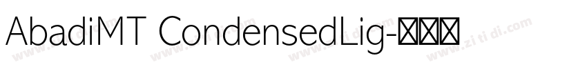 AbadiMT CondensedLig字体转换